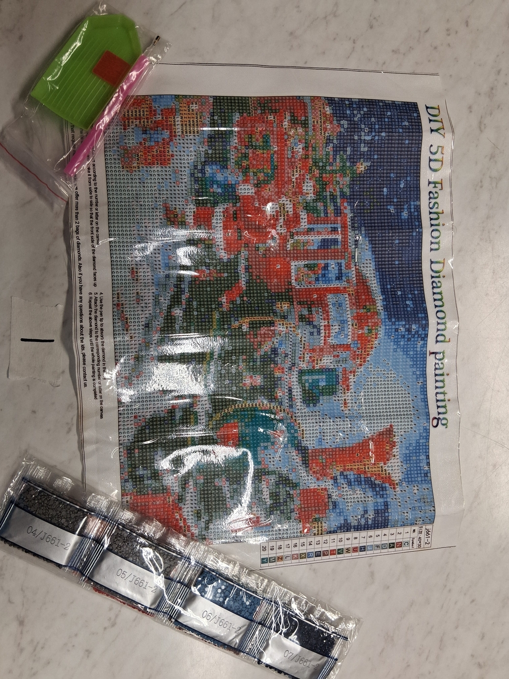 DIY 5D Fashion Diamond Painting Kit - Colorful Christmas